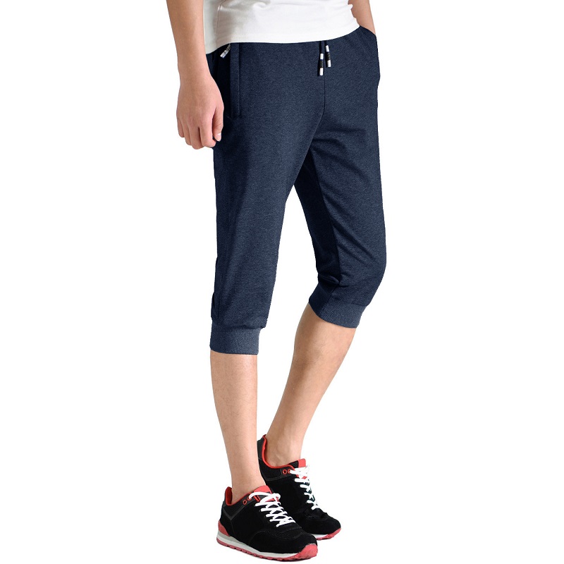 Pantalon de gymnastique d'entraînement respirant pour hommes avec jogging et poches zippées